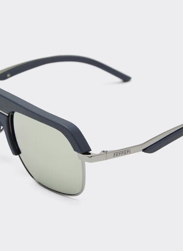 Gafas de sol Ferrari de titanio gunmetal cristales espejados grises Ferrari Gafas de sol Ferrari de titanio gunmetal cristales espejados grises Azul escocés LA0EPf