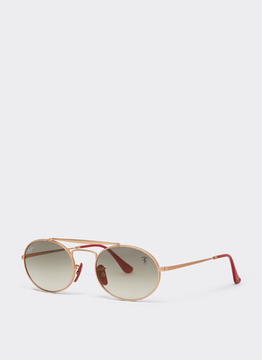 Ferrari Ray-Ban for Scuderia Ferrari RB3775M in rose gold metal with light grey gradient lenses Silver LA0EFf