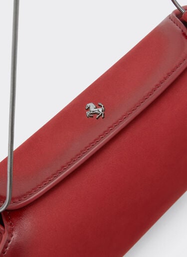 Ferrari Ferrari Dino wallet in shaded nubuck with shoulder strap Maison Red 50396f