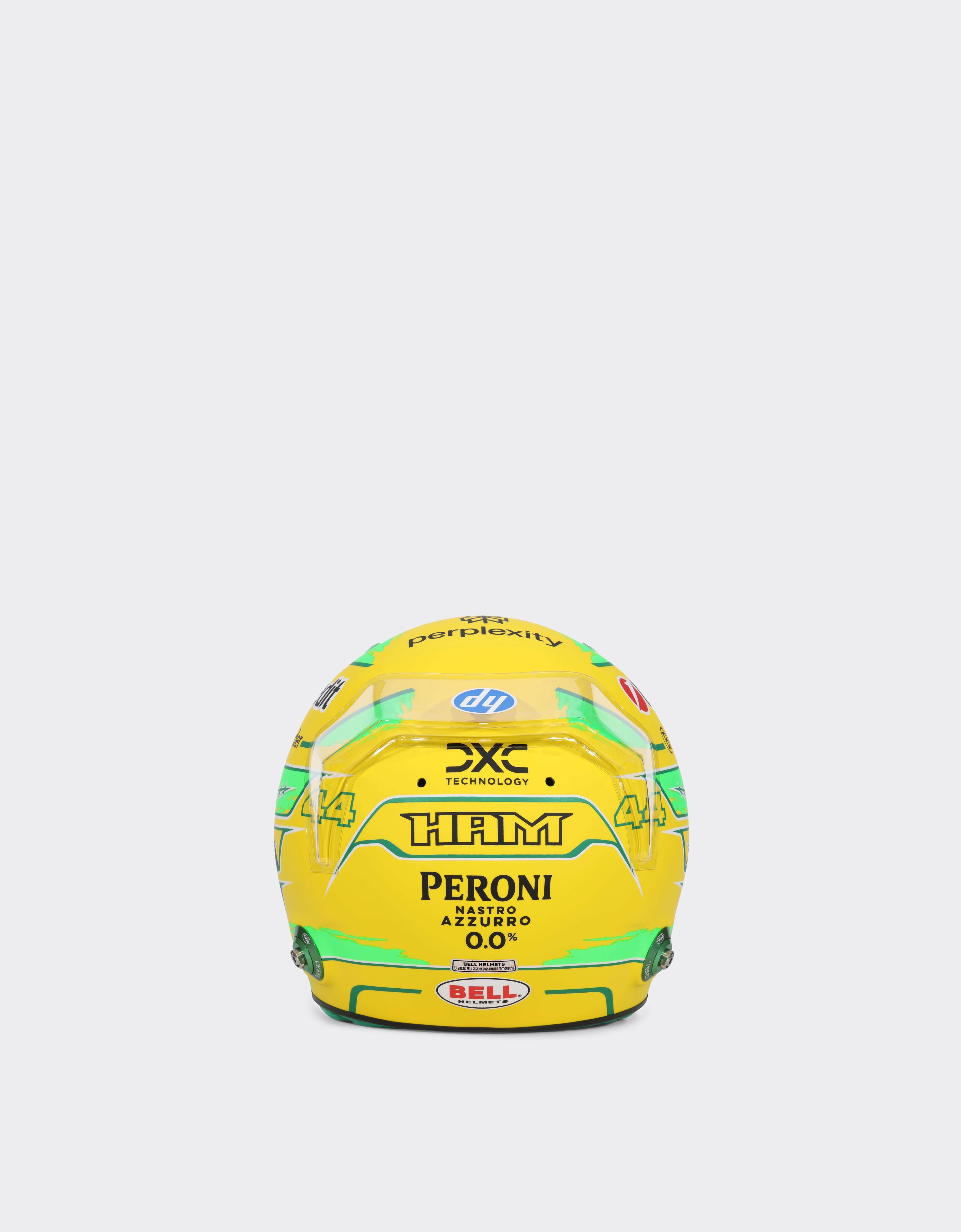 Ferrari Mini Helmet Hamilton Brazil Special Edition 2025 1:2 Scale Multicolore LA0DEf
