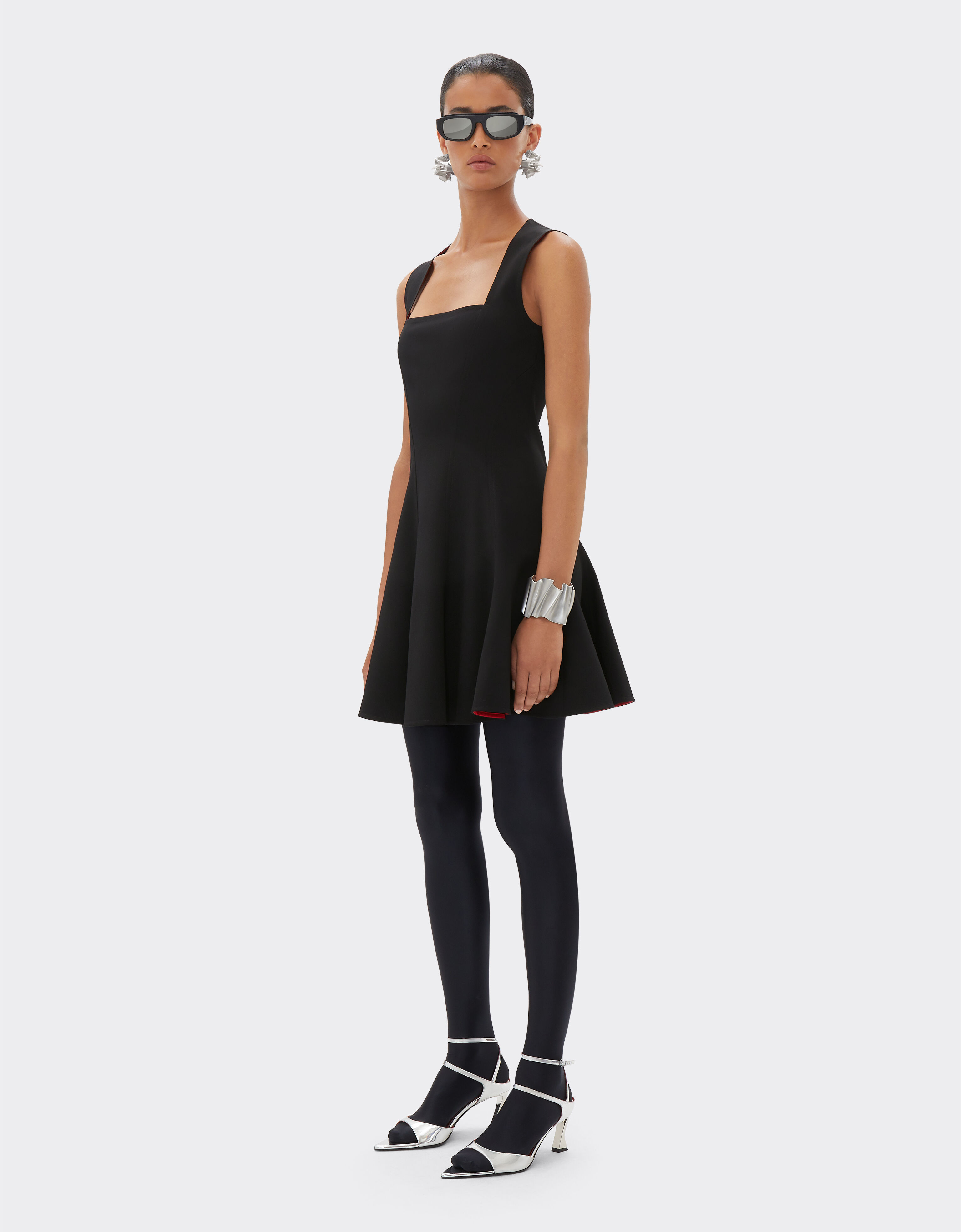 Ferrari Short comfort wool dress Black 21634f