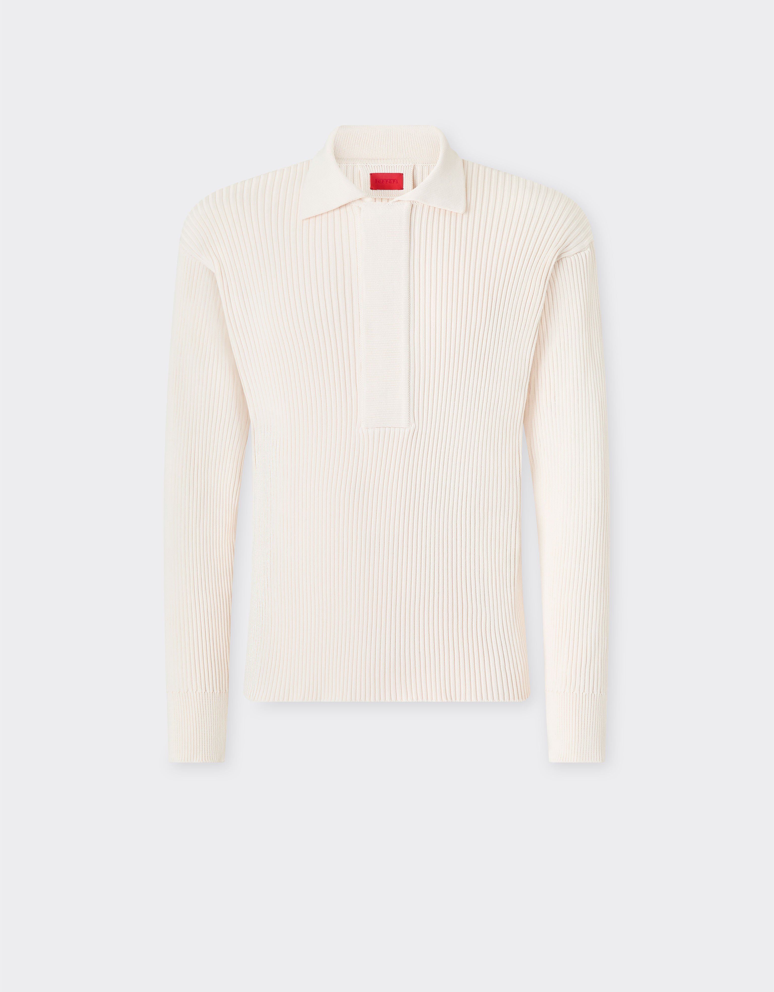 Ferrari Q-Cycle® Poloshirt mit langen Ärmeln Gesso 22534f