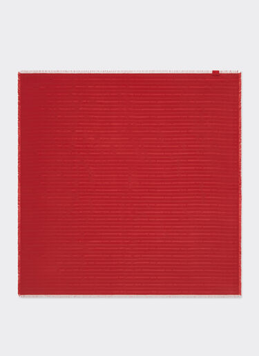 Ferrari Silk scarf with micro Ferrari logo Maison Red 50190f