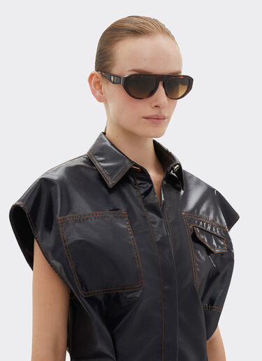 Ferrari Ferrari sunglasses in Havana acetate with polarised brown gradient lenses Beige F1549f