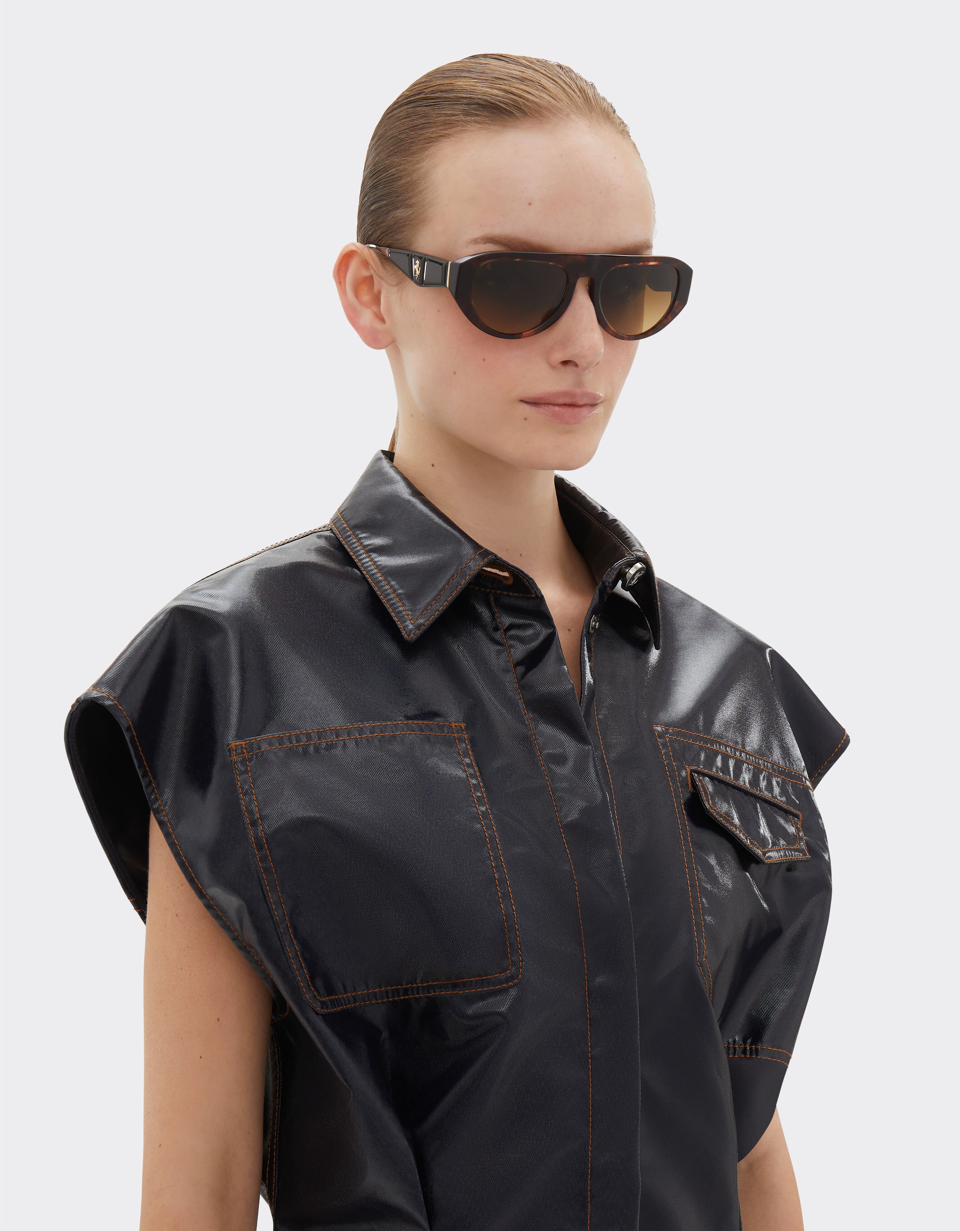 Ferrari Ferrari sunglasses in Havana acetate with polarised brown gradient lenses Beige F1549f