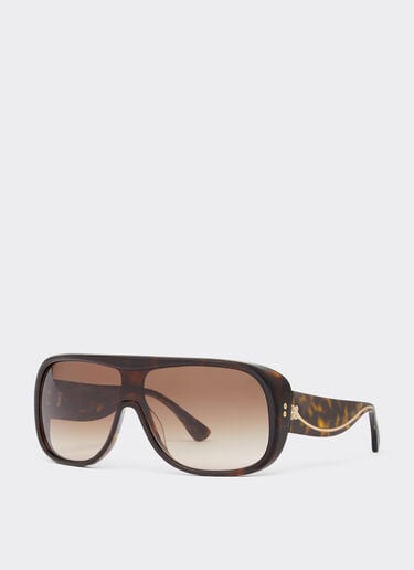 Ferrari Ferrari sunglasses in havana acetate with gradient brown lenses Tortoiseshell F1270f
