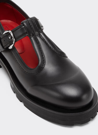 Ferrari Mary Jane en cuir Noir 22742f