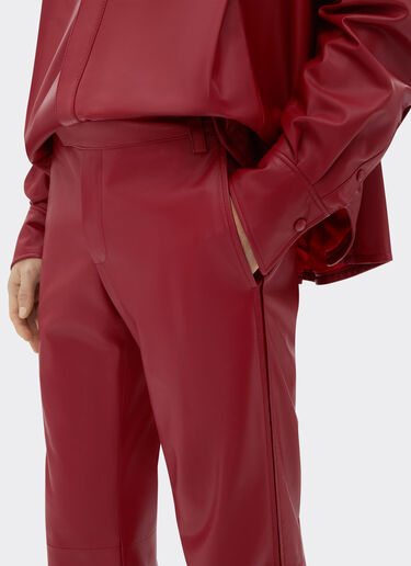 Ferrari Trousers in draped nappa leather Maison Red 22105f