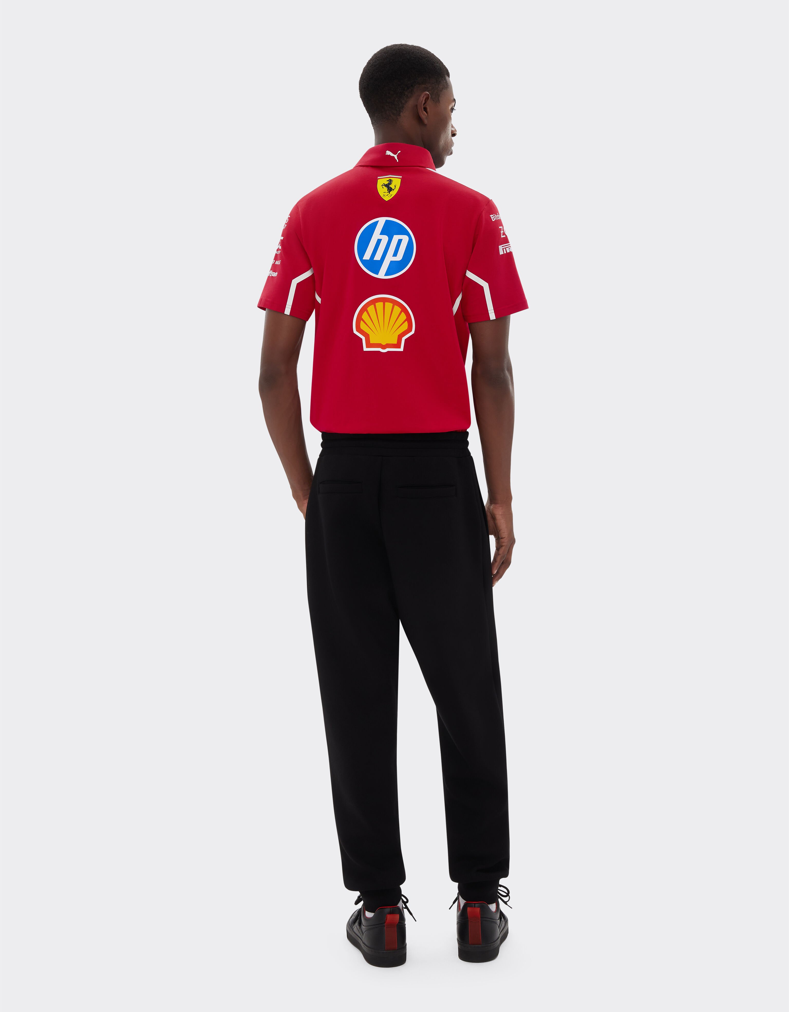 Ferrari Puma for Scuderia Ferrari HP 2025 Team polo shirt Cherry LA01Yf