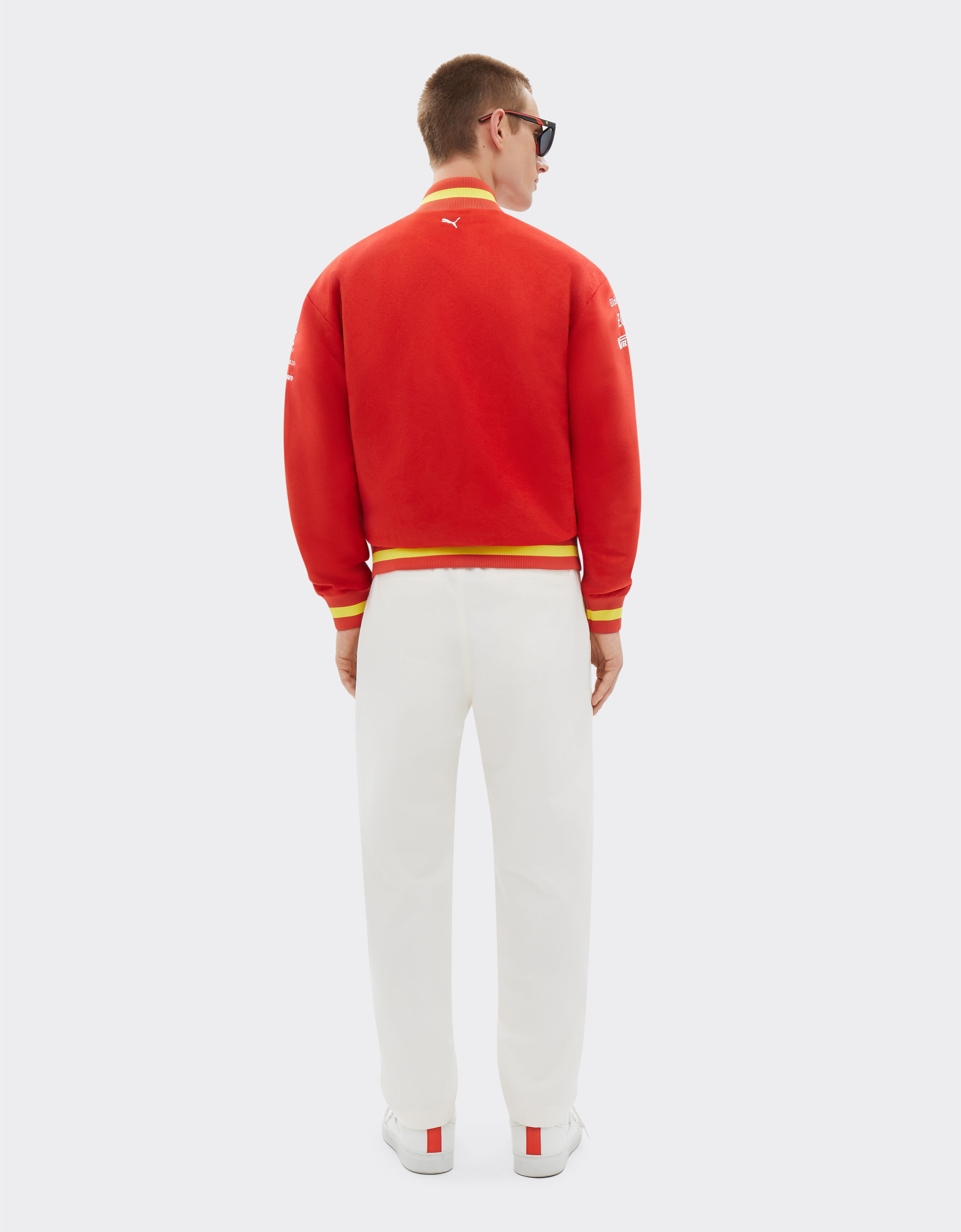 Varsity Bomber Jacket Puma for Scuderia Ferrari in Racing red for Men |  Ferrari®