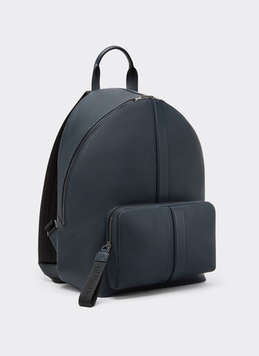 Ferrari Rucksack in tumbled leather Navy 22253f