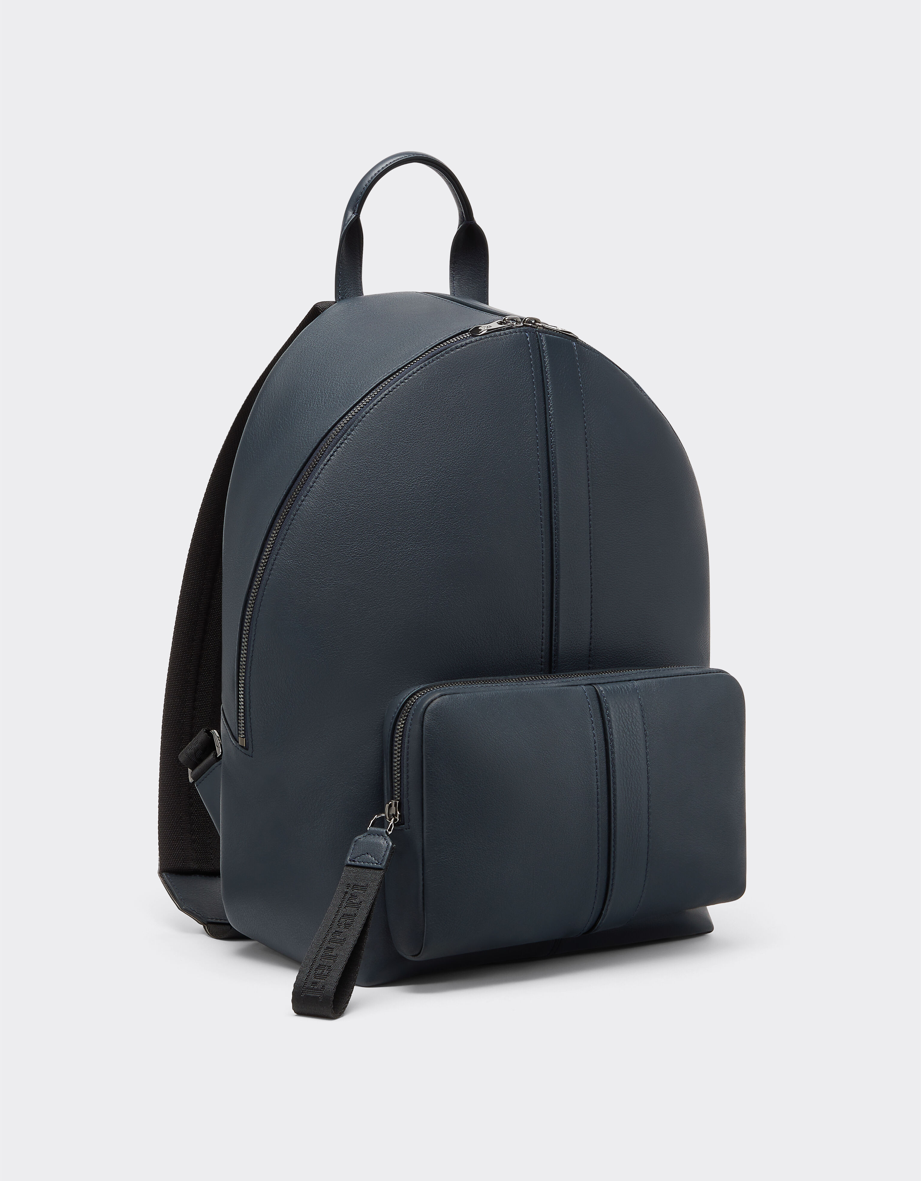 Ferrari Rucksack in tumbled leather Navy 22253f