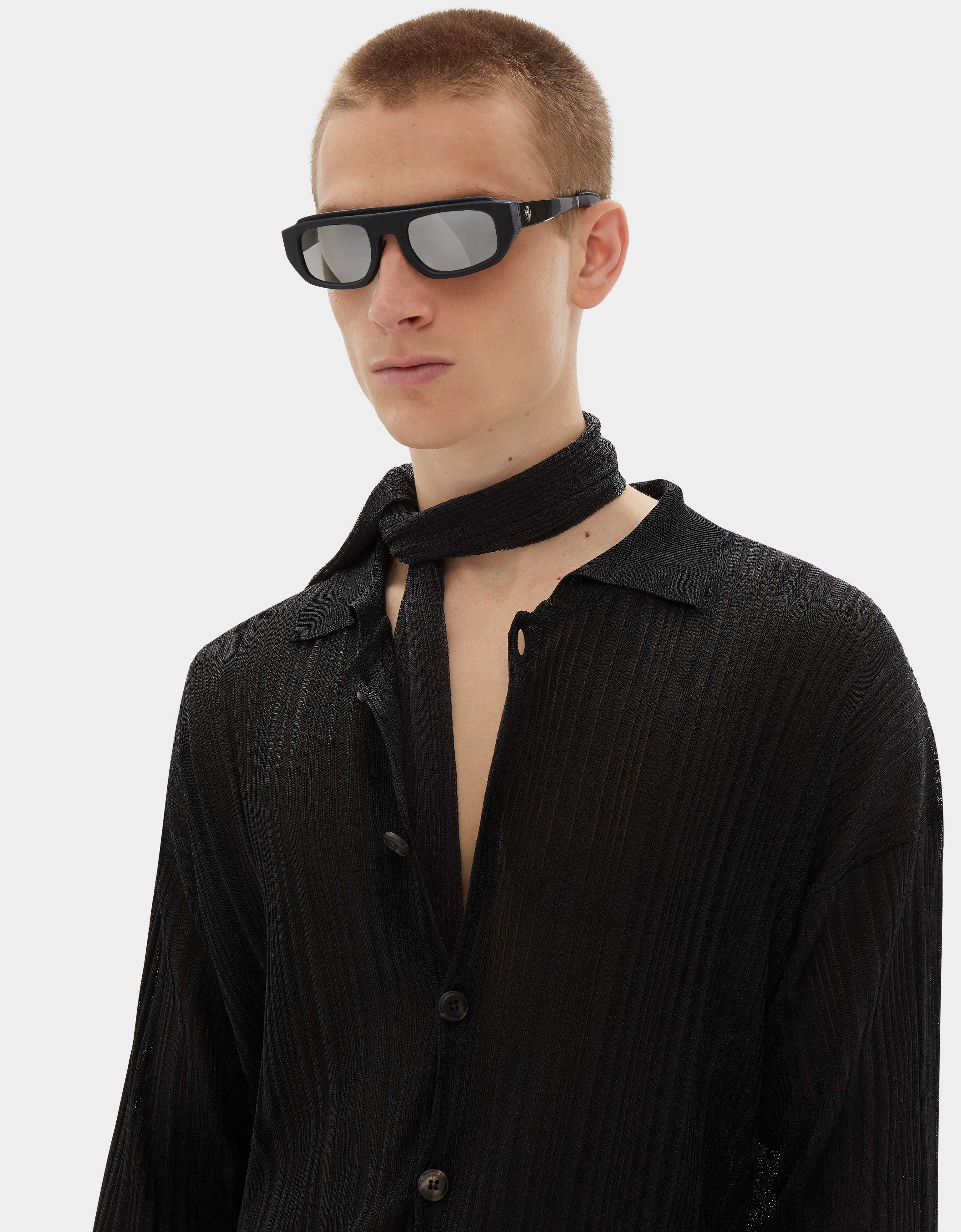 Ferrari Viscose and lurex Shelley scarf Black 21946f