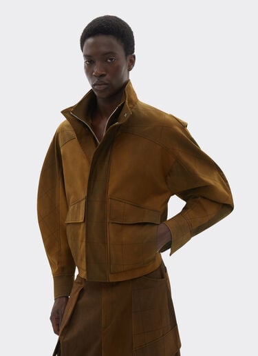 Bomber jacket in dyed cotton twill Ferrari Bomber jacket in dyed cotton twill Tabacco 22098f