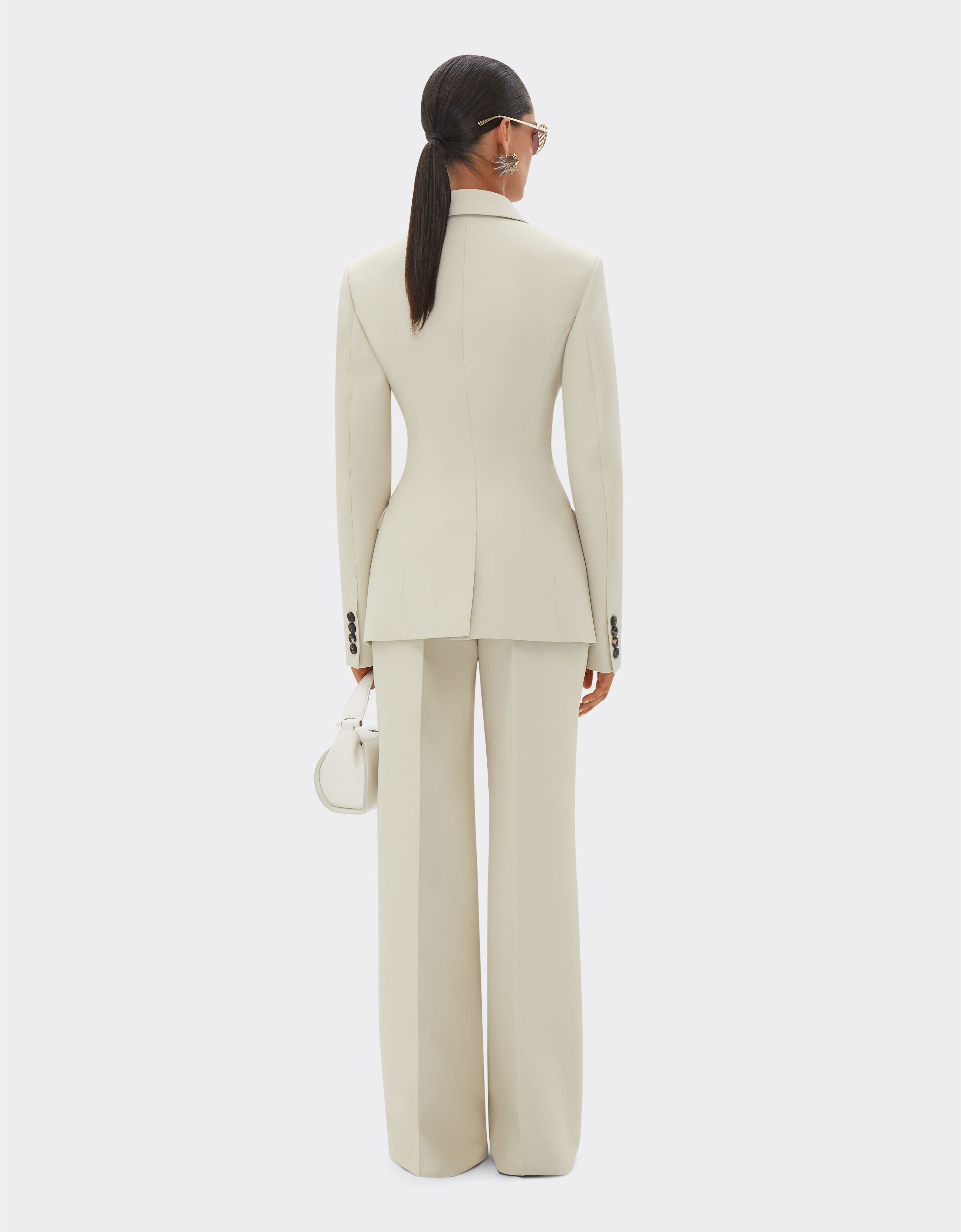 Ferrari Blazer in two-tone double-sided tech fabric Ecru 21755f