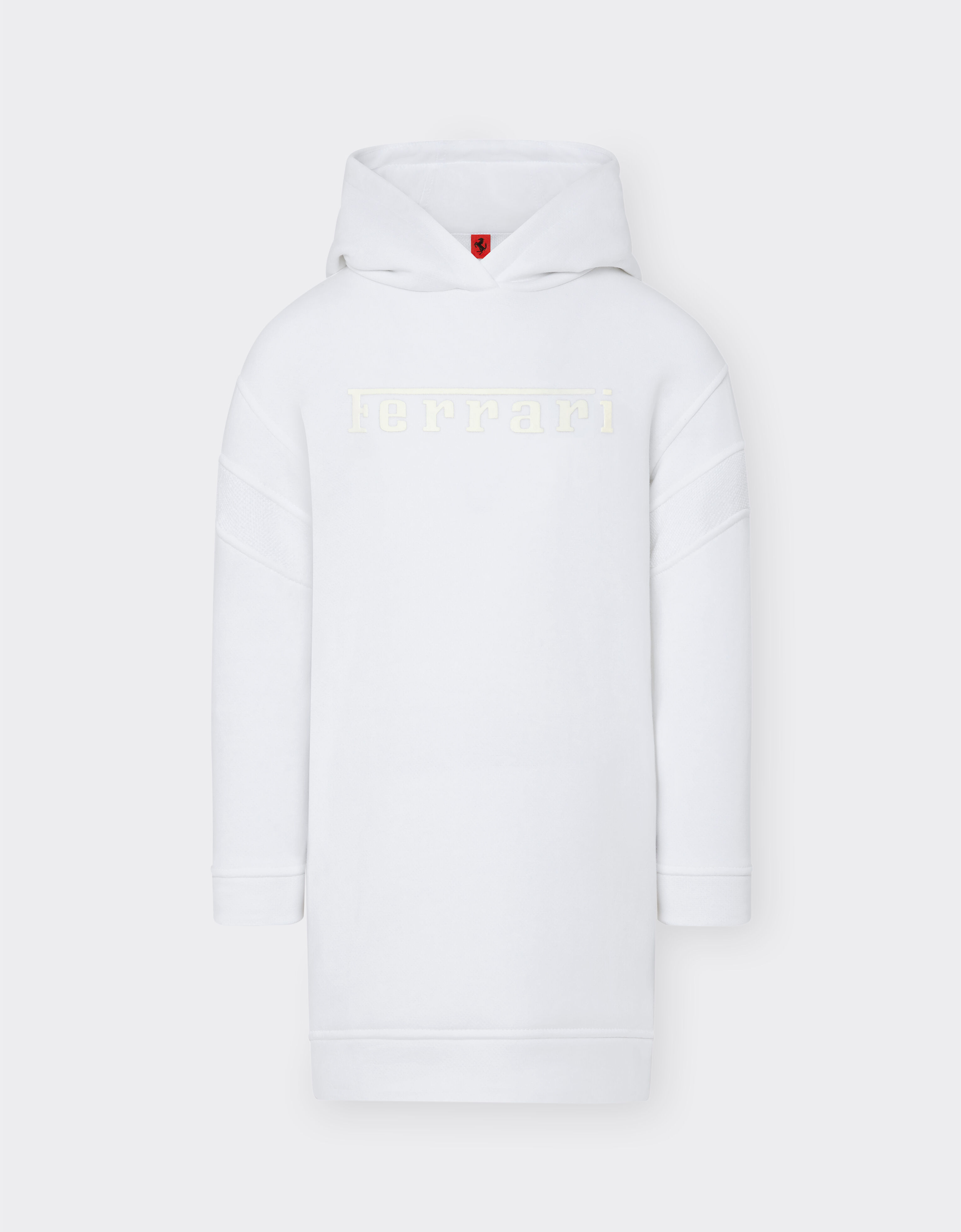 Ferrari Cotton sweatshirt dress with Ferrari logo Rosso Corsa 20167fK