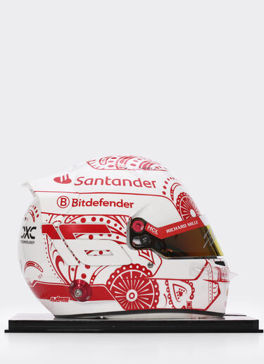 Ferrari Casco con firma auténtica Charles Leclerc México Edición Especial 2024 a escala 1:1 Rojo carrera LA00Hf