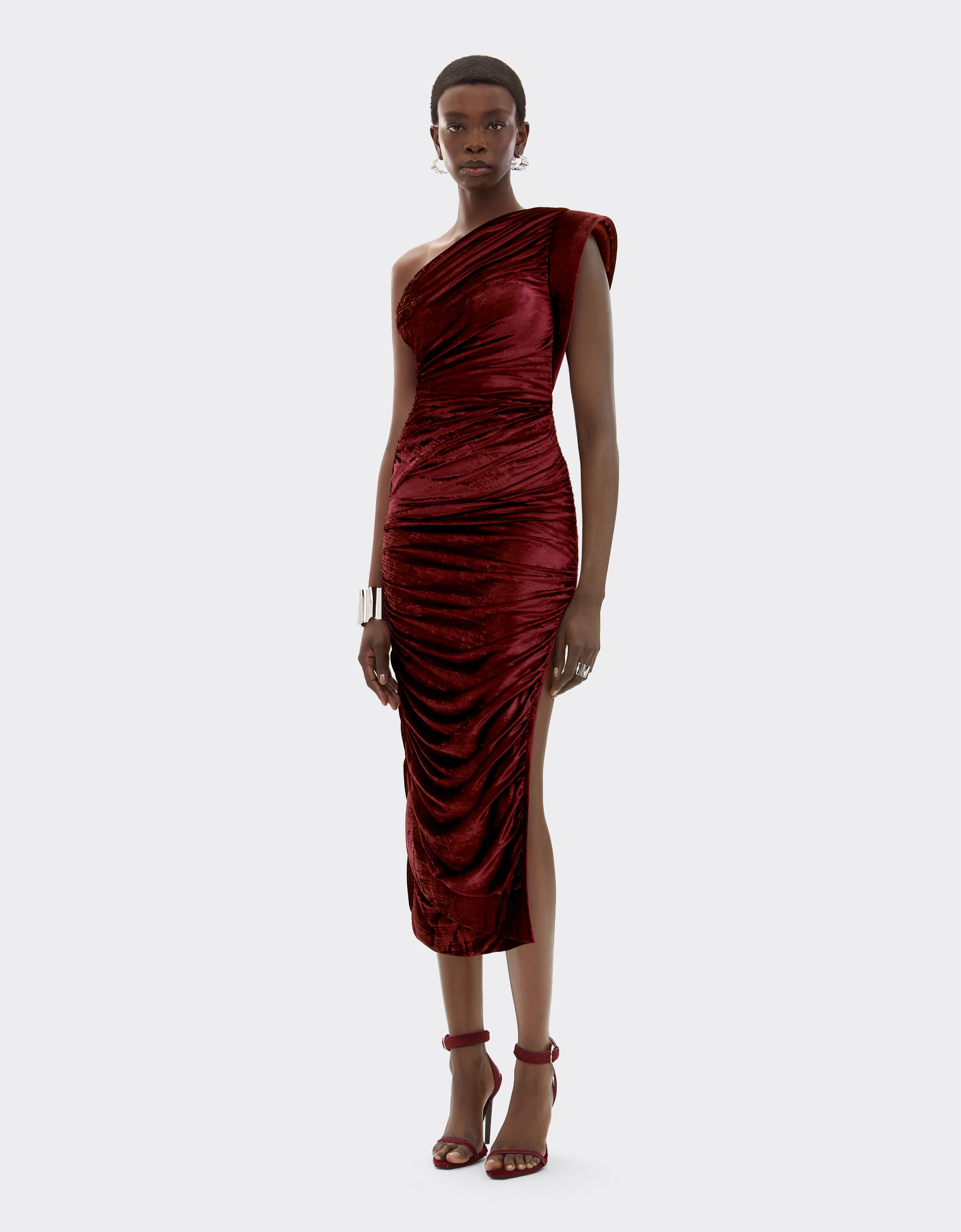 Ferrari Velvet-effect jersey skirt Mahogany 49409f