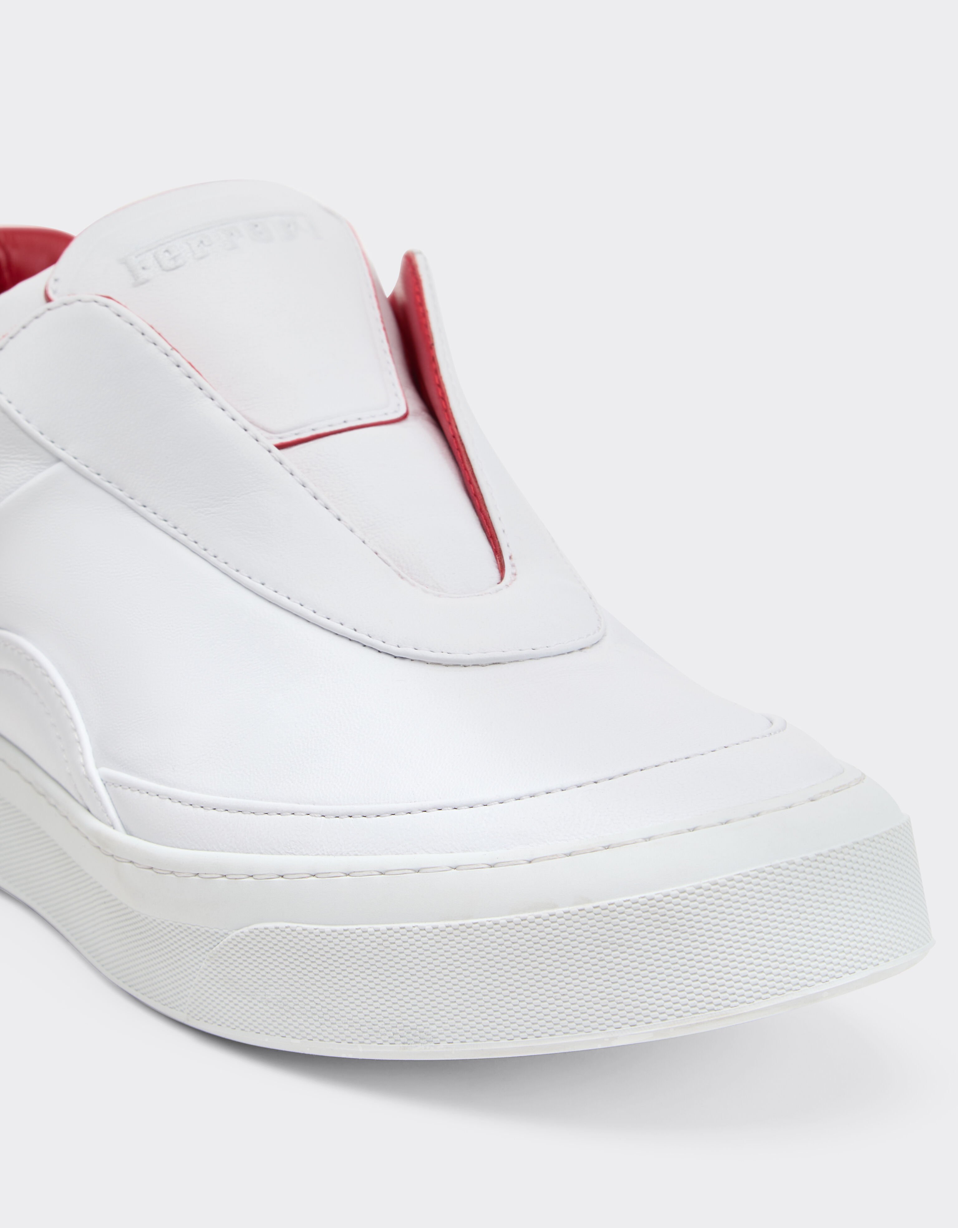Ferrari Nappa leather slip-on sneaker Optical White 22744f