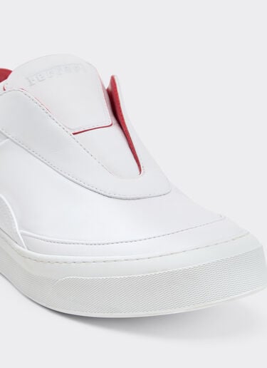 Nappa leather slip-on sneaker Ferrari Nappa leather slip-on sneaker Optical White 22744f
