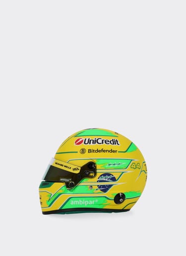 Ferrari Mini Helmet Hamilton Brazil Special Edition 2025 1:2 Scale Multicolore LA0DEf
