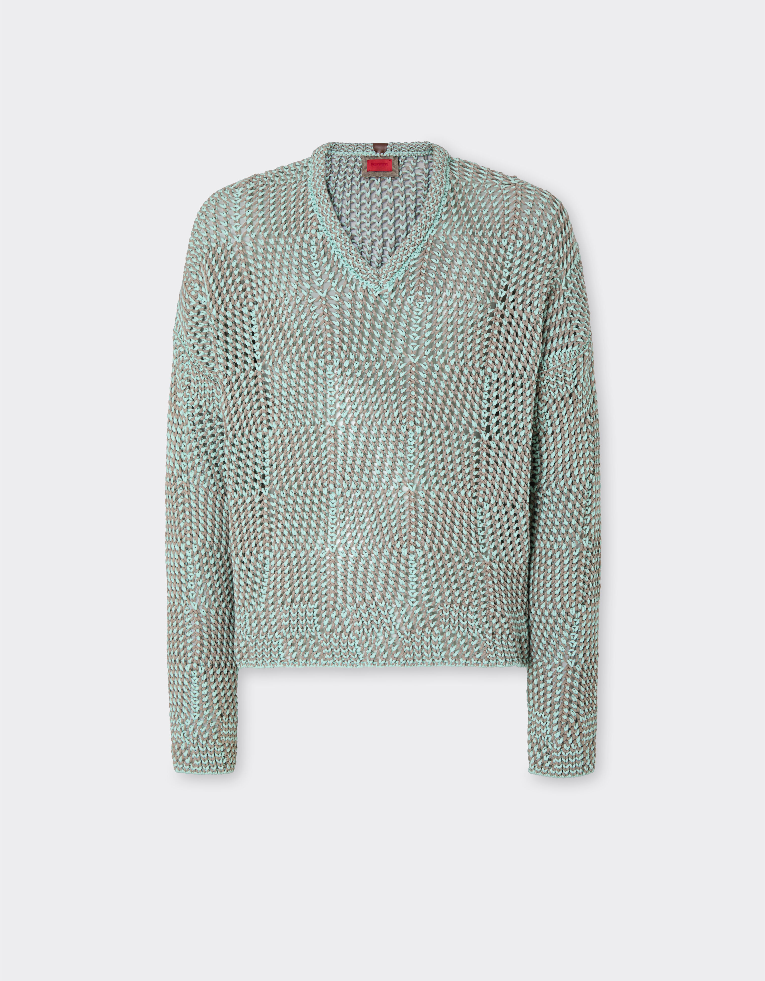 3D cotton sweater Ferrari 3D cotton sweater Granite Green 50124f