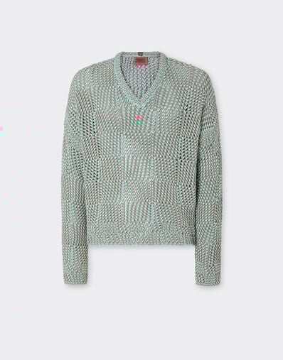 3D cotton sweater Ferrari 3D cotton sweater Granite Green 50124f