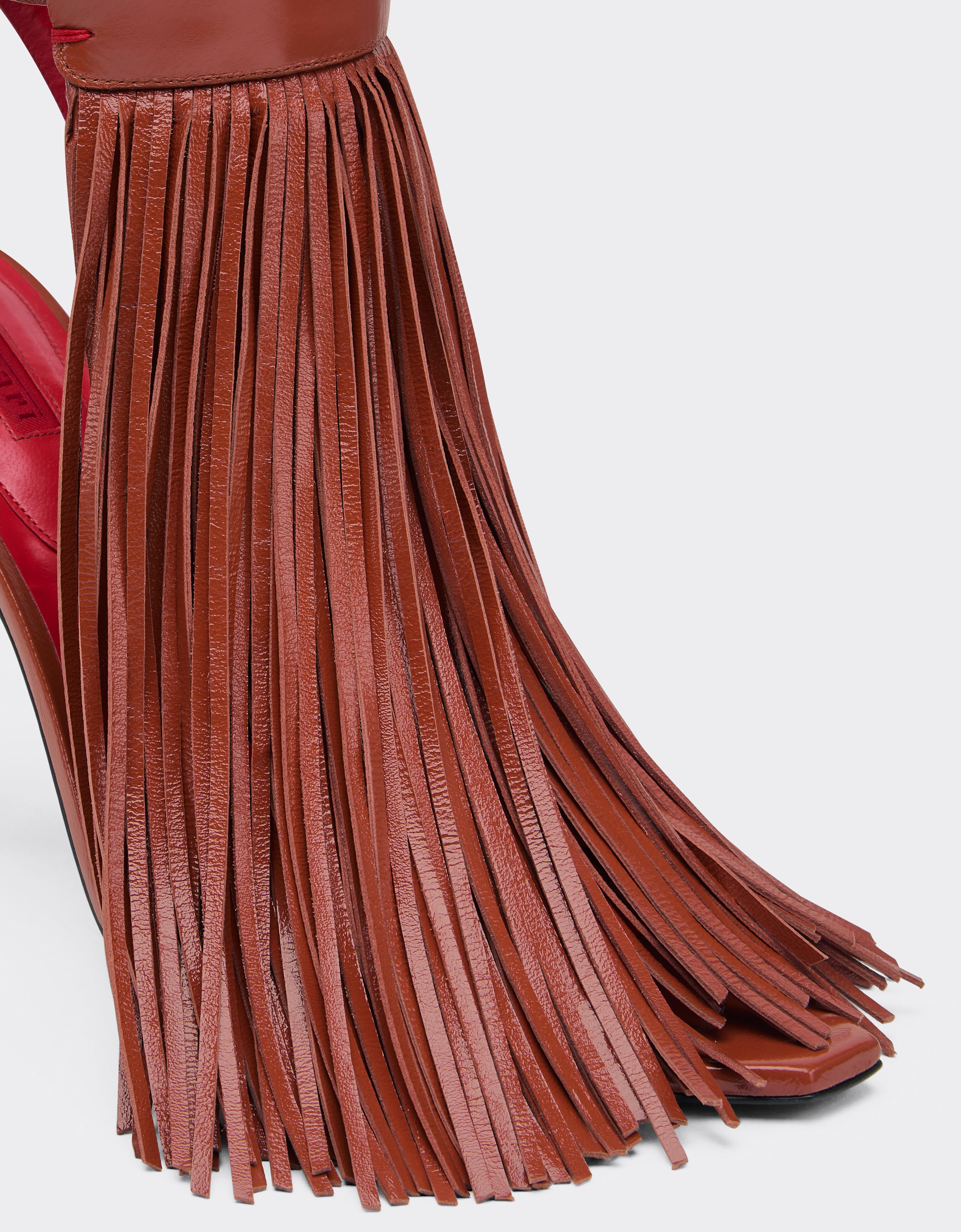 Ferrari Leather sandals with fringing Hide 49389f