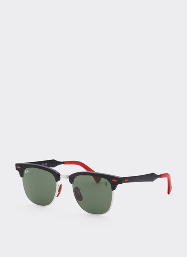 Ferrari Ray-Ban für Scuderia Ferrari RB3807M aus schwarzem Metall mit grünen Gläsern Schwarz F1511f