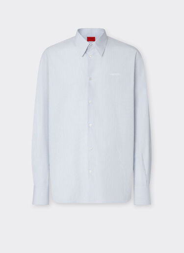 Ferrari Multistriped cotton shirt Optical White 49827f