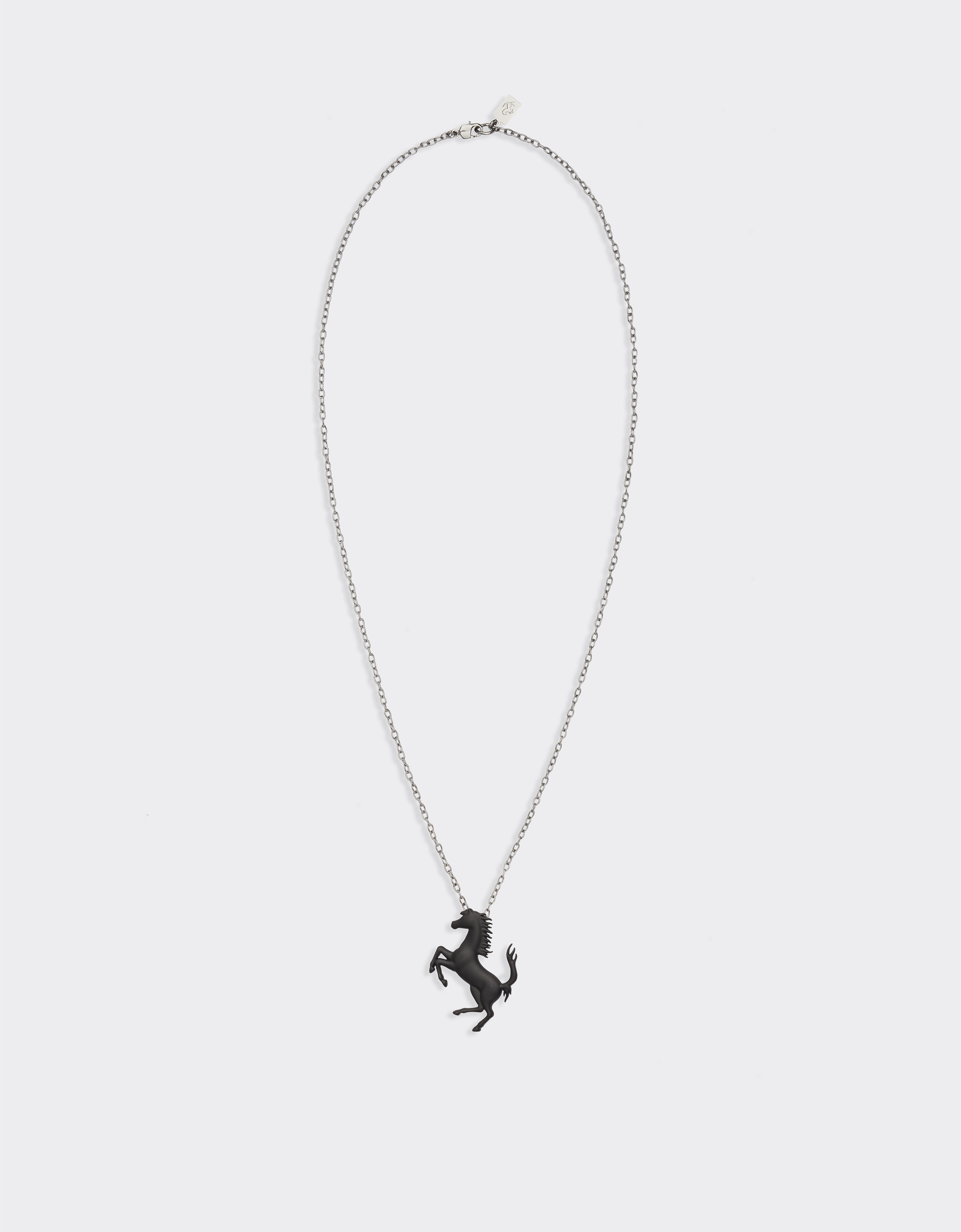 Ferrari Necklace with Prancing Horse Charcoal 20014f