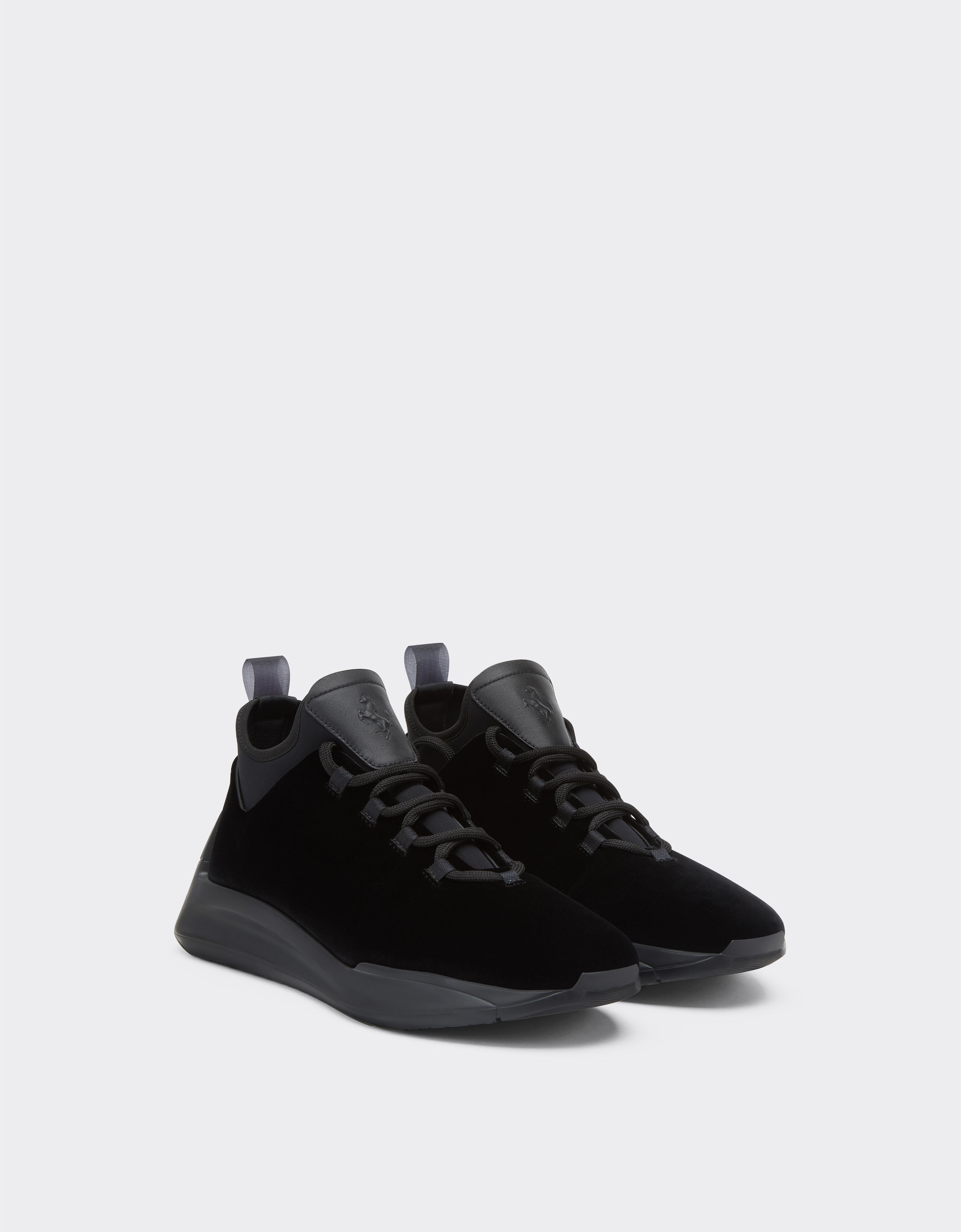 Black velvet trainers shop