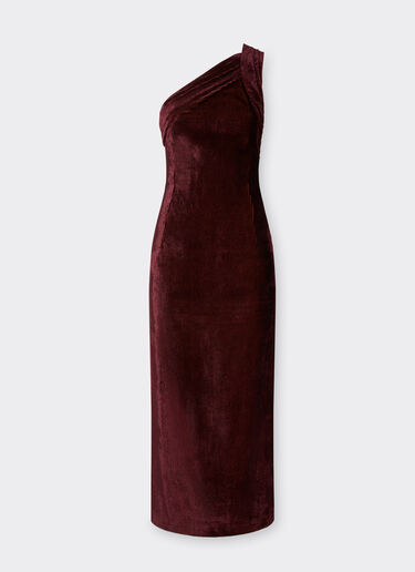 Ferrari Shiny corduroy dress Mahogany 22644f