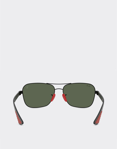 Ferrari Ray-Ban for Scuderia Ferrari RB8336M マットブラックメタル＆ダークカーボンファイバー ダークグリーンレンズ マットブラック LA01Cf