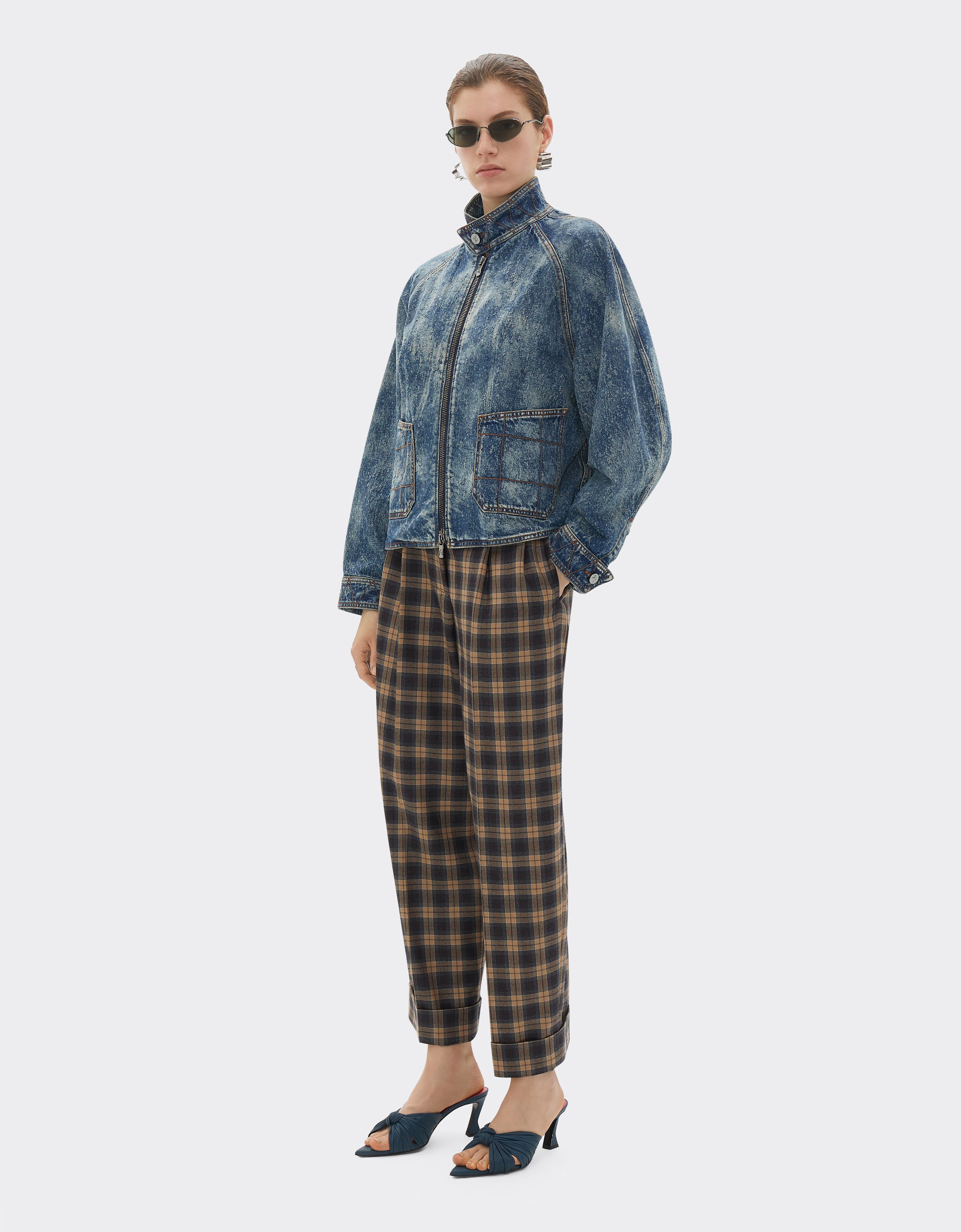 Ferrari Jacket in needled and washed denim Denim 22503f