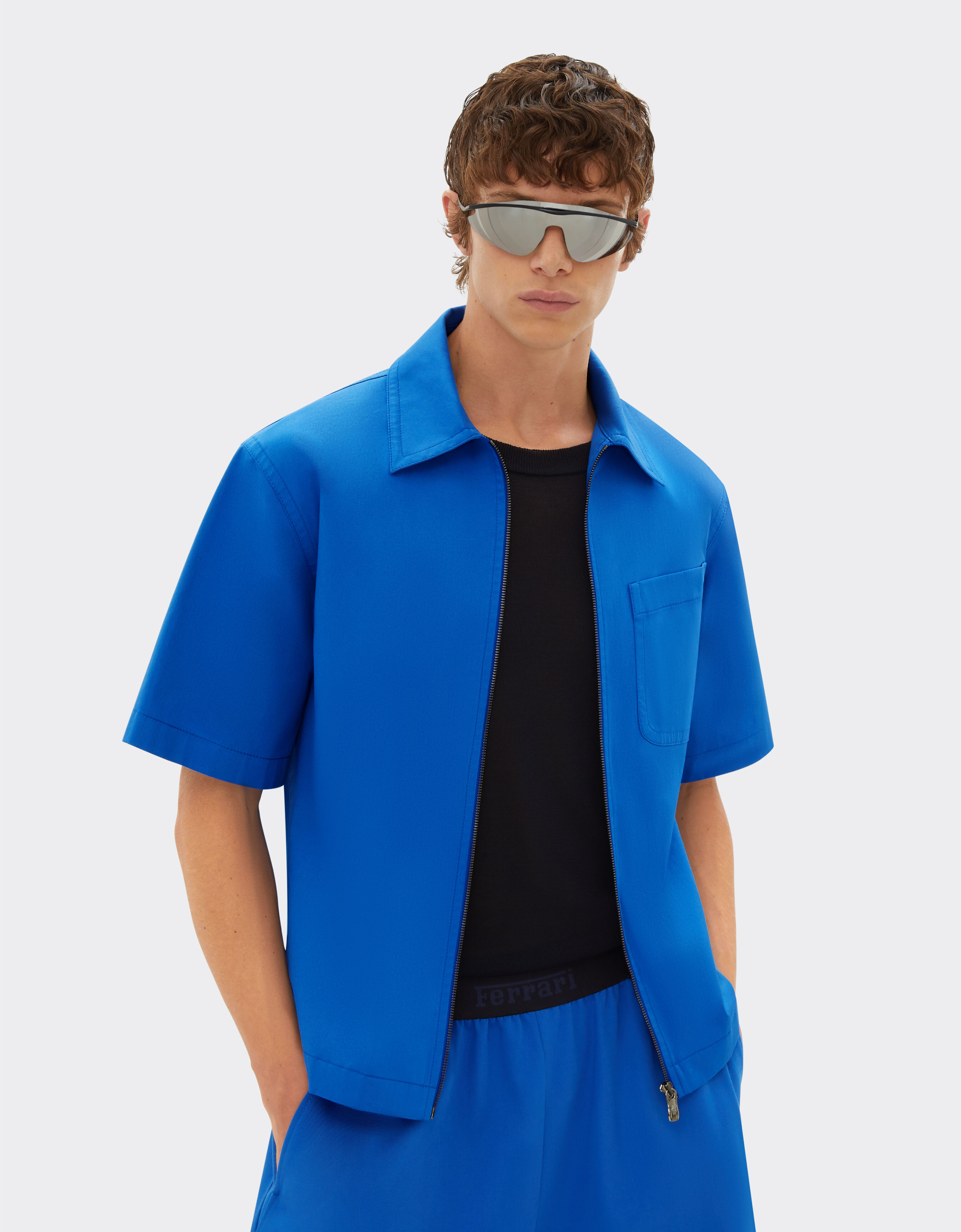 Ferrari Camisa de manga corta Azul Klein 21871f
