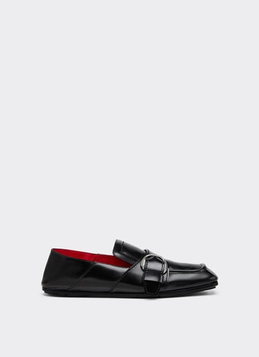 Brushed leather loafers Ferrari Brushed leather loafers Black 22743f