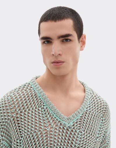 Ferrari 3D cotton sweater Granite Green 50124f
