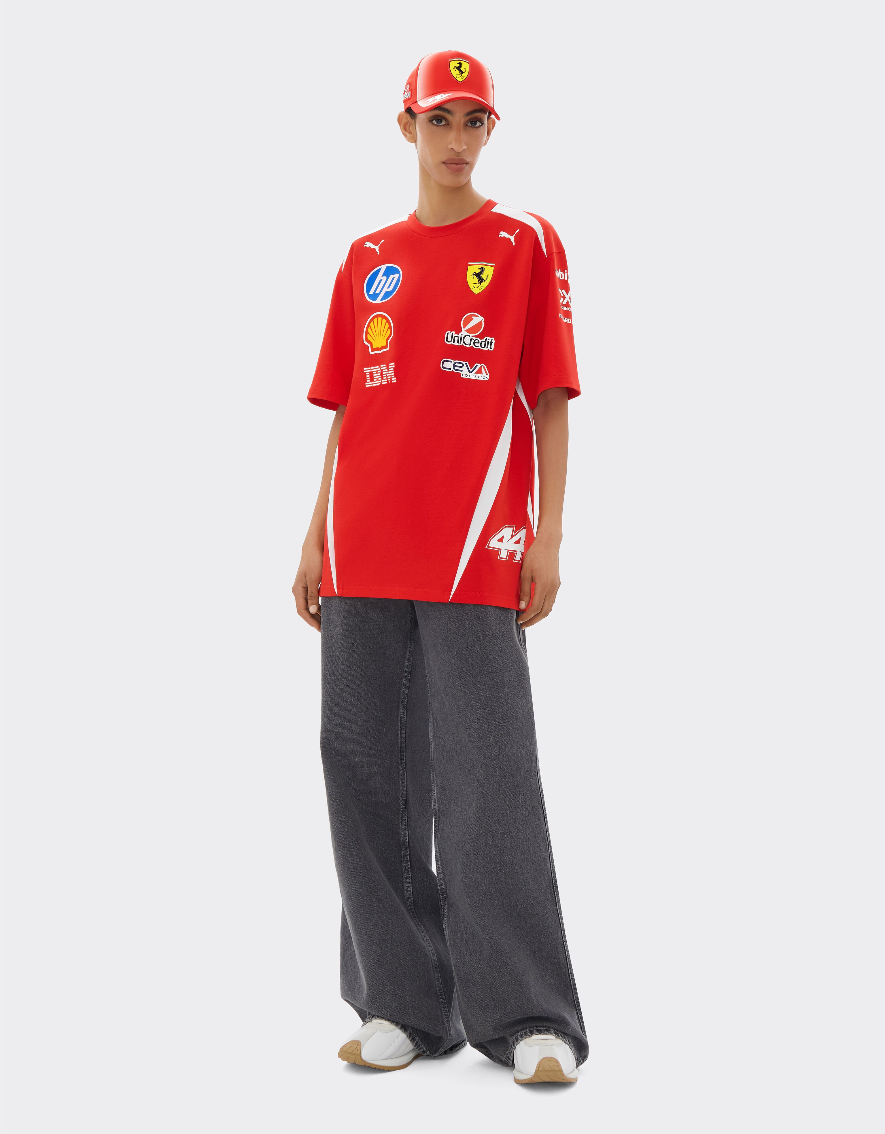 Hamilton Replica Drivers Authentic 2026 Puma for Scuderia Ferrari HP T-shirt Ferrari Hamilton Replica Drivers Authentic 2026 Puma for Scuderia Ferrari HP T-shirt Red LA0H2f
