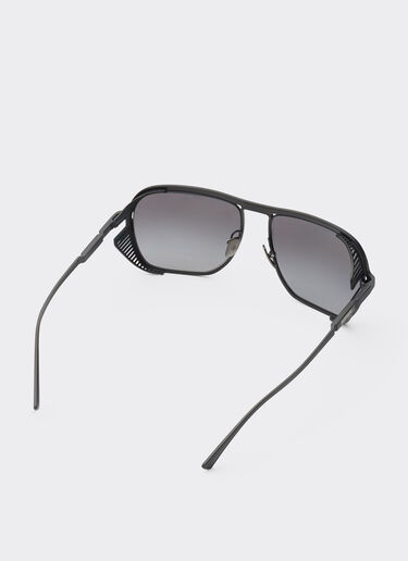 Ferrari Ferrari sunglasses in matt black titanium with polarised grey gradient lens Black Matt F1524f