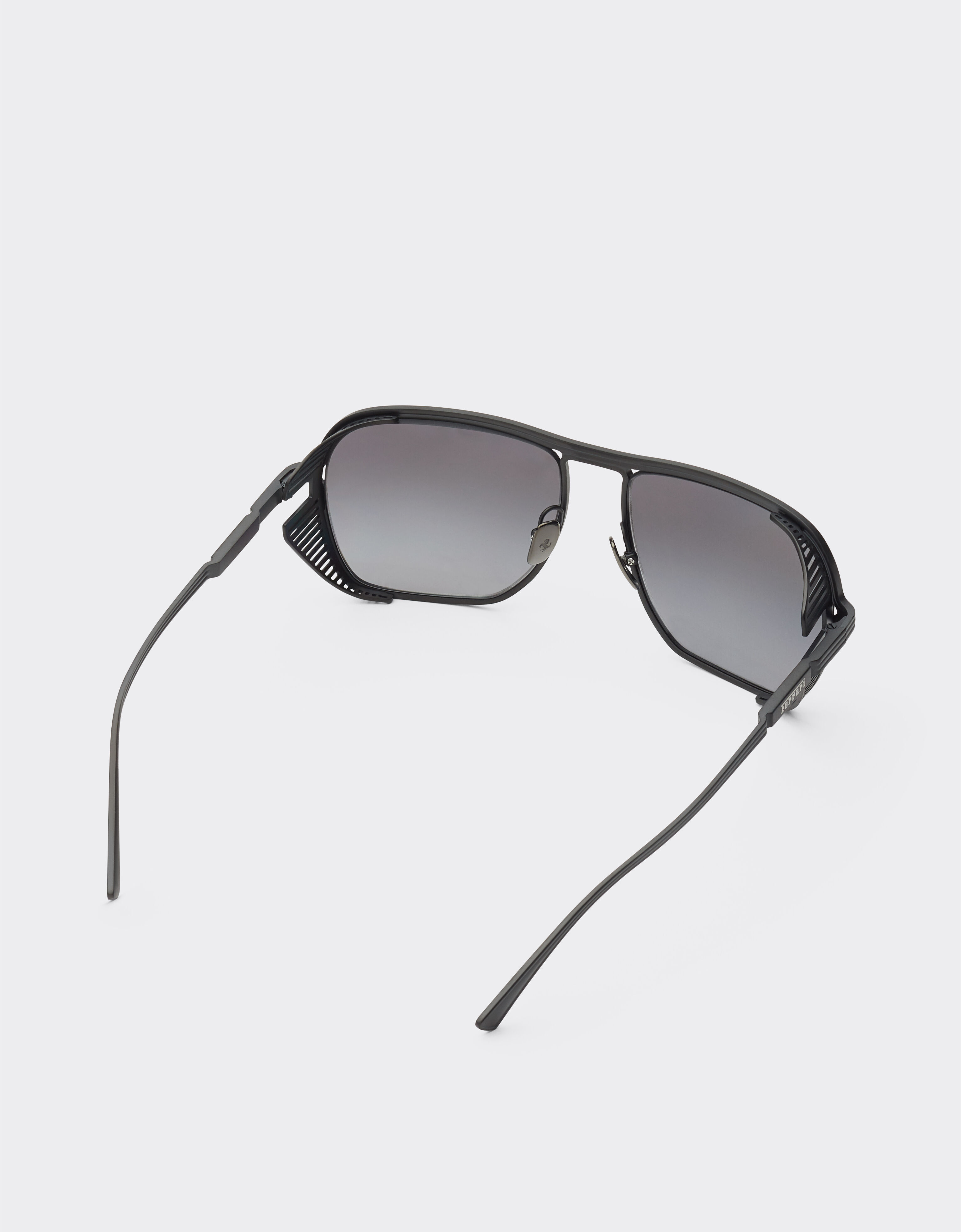 Ferrari Ferrari sunglasses in matt black titanium with polarised grey gradient lens Black Matt F1524f