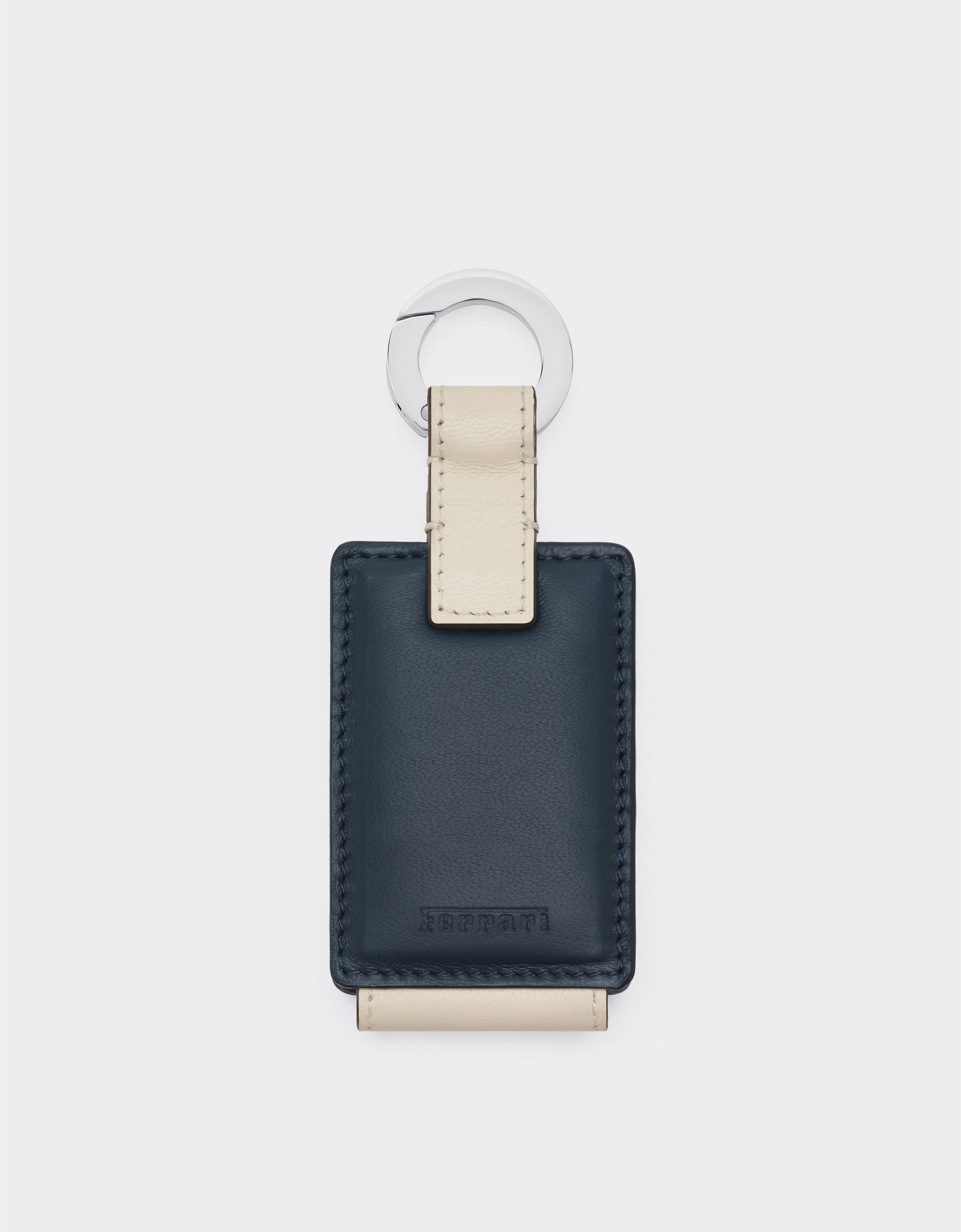 Ferrari Leather keyring for Amuleto key Ultramarine 50409f