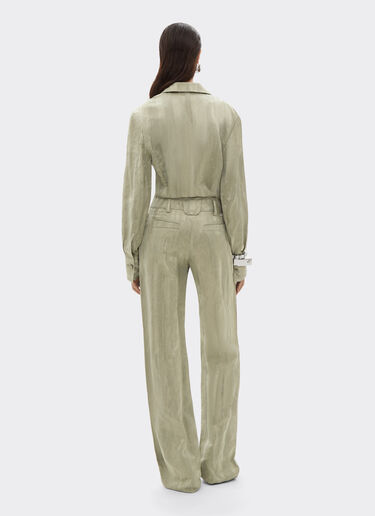 Striped jacquard jumpsuit Ferrari Striped jacquard jumpsuit Khaki Green 50046f