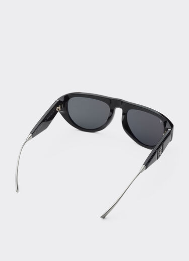 Ferrari Ferrari sunglasses in black acetate with polarised grey lens Black F1548f