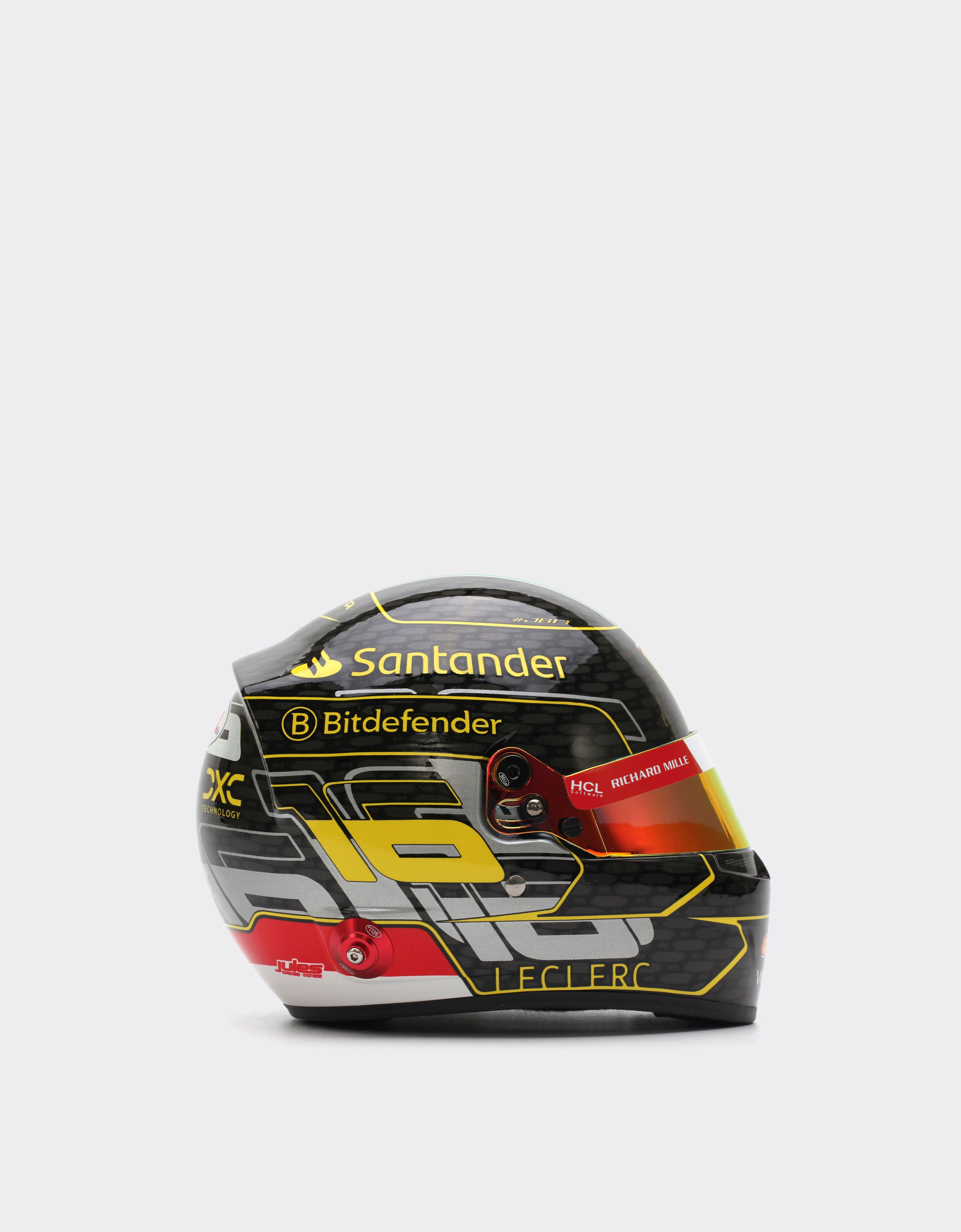 Ferrari Mini casque Charles Leclerc Monza Special Edition 2024 à l'échelle 1/2 Noir F1352f