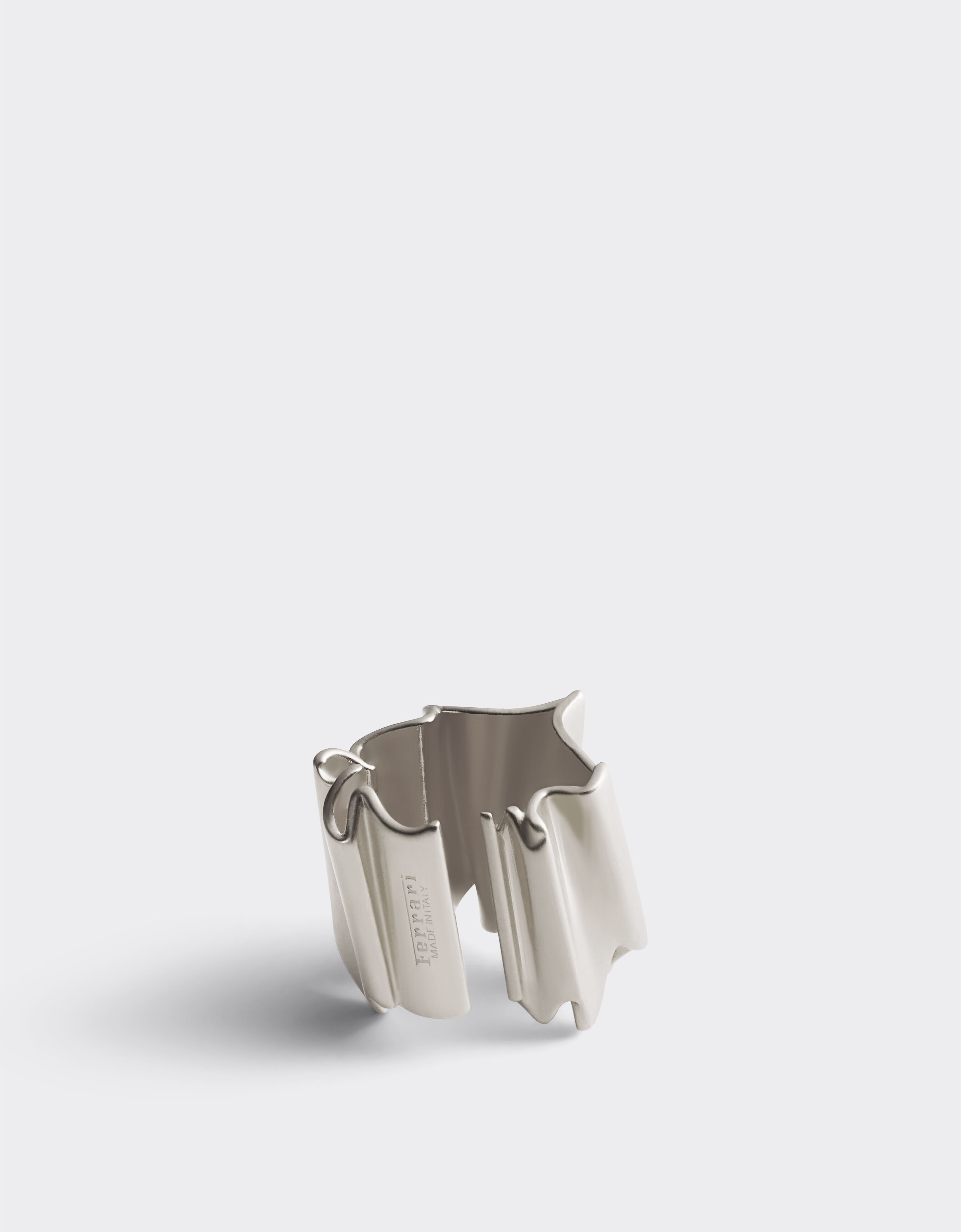 Ferrari Brass ring with satin palladium finish None 22242f