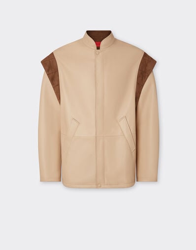 Ferrari Jacket in semi-matte nappa leather Chalk 22498f