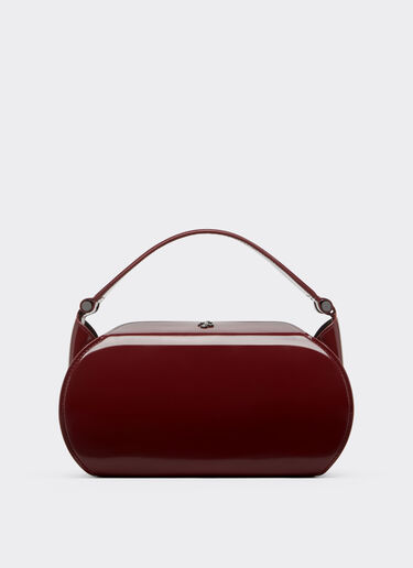Ferrari Dino top handle bag in glossy leather Ferrari Ferrari Dino top handle bag in glossy leather Cherry 49140f