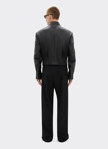 Ferrari Biker jacket in nappa leather Black 21639f