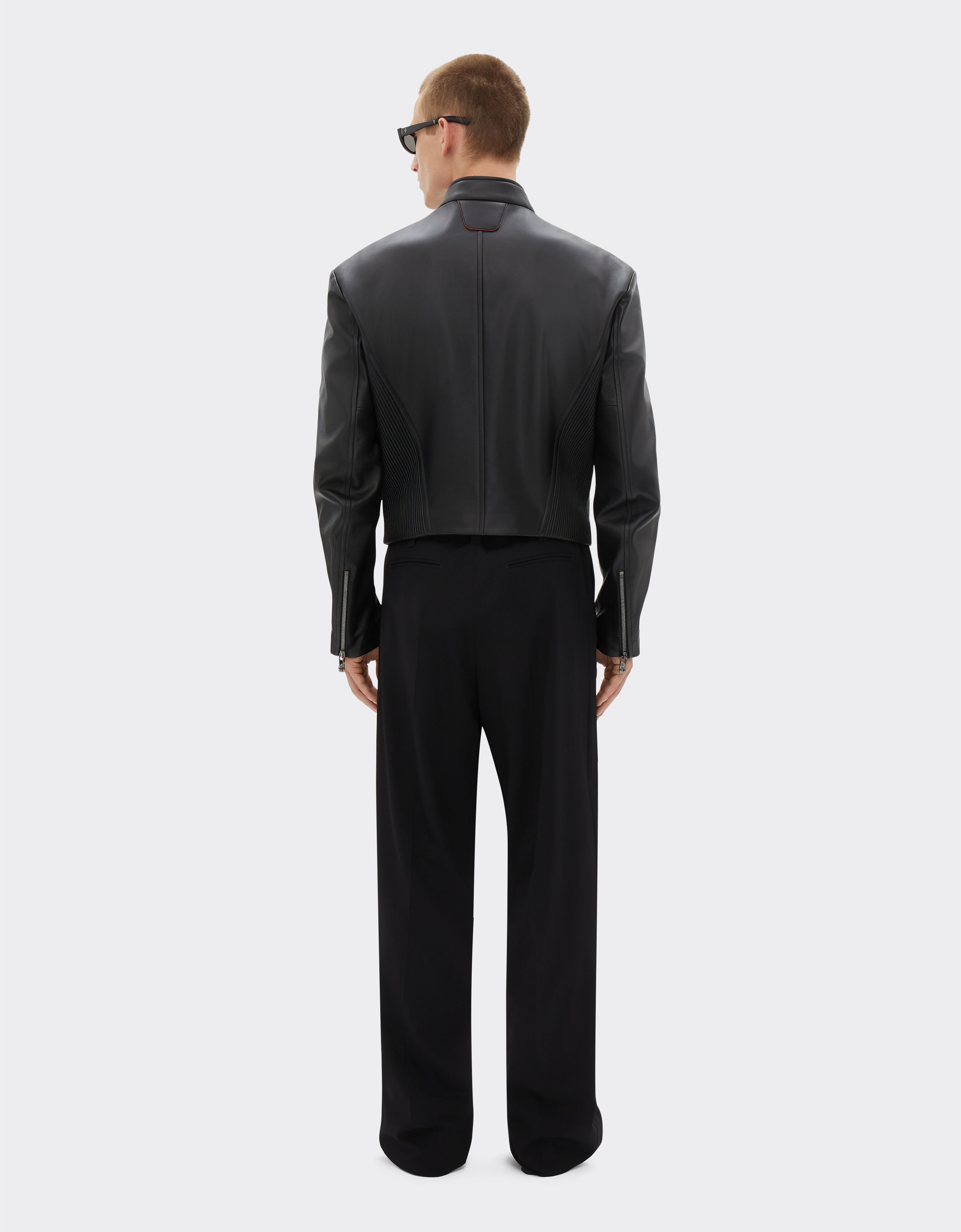 Ferrari Biker jacket in nappa leather Black 21639f
